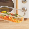 The Bailuo Kexino food storage container has a food-grade lid made of high borosilicate glass and can be heated in a microwave oven for easy carrying Application Scenario